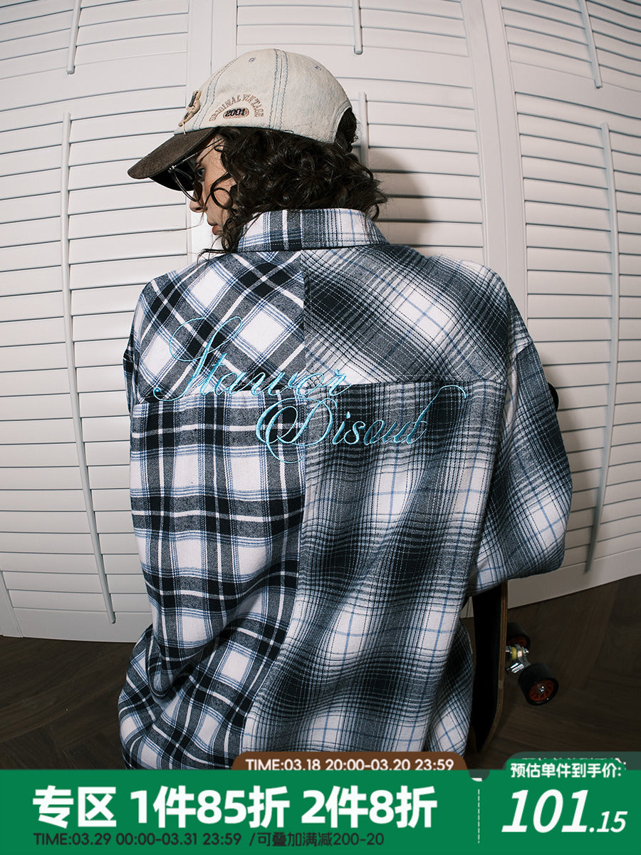 Spring 2024 Oversized Plaid Shirts for Women