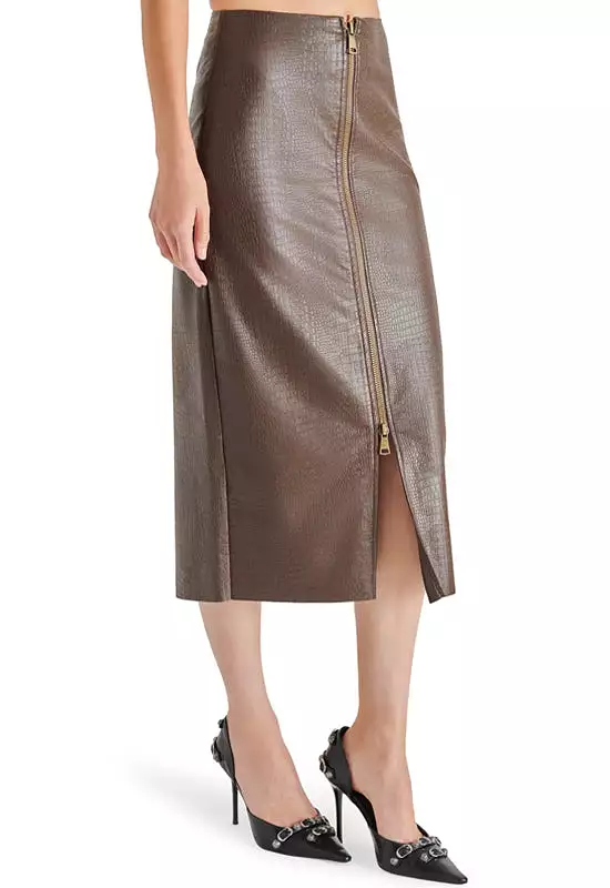 Steve Madden Hayes Midi Skirt Dark Espresso