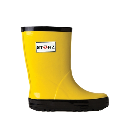 Stonz Yellow Rain Boot: Waterproof Footwear for Kids, High-Quality Materials, Durable & Stylish Design.