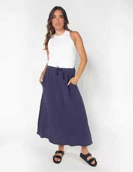 Sutton Jamila Skirt - Naval Blue | Affordable & Stylish