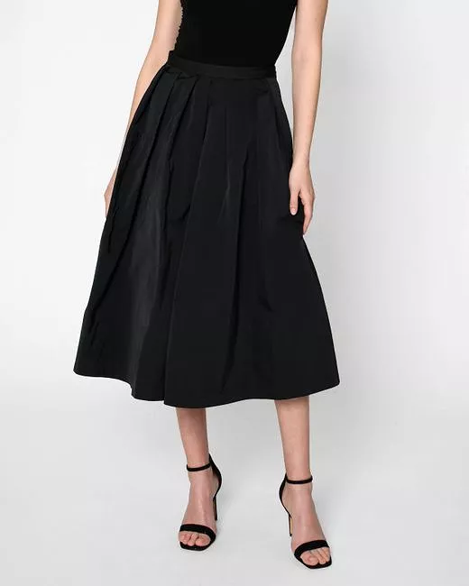 Taffeta A-line Midi Skirt - Google SEO