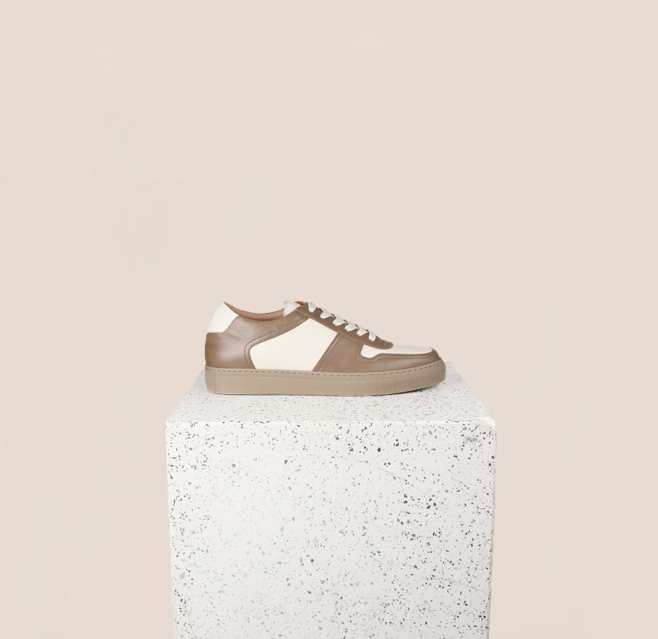 Taupe/White Palermo Sneaker