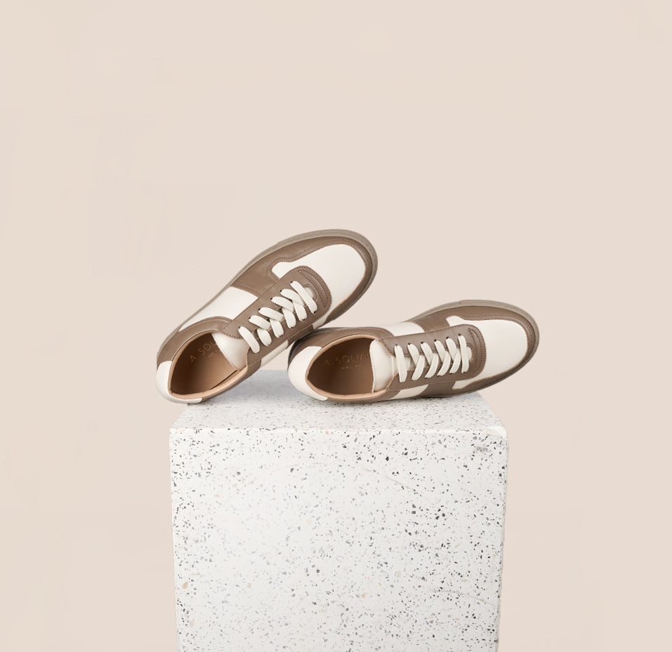 Taupe/White Palermo Sneaker