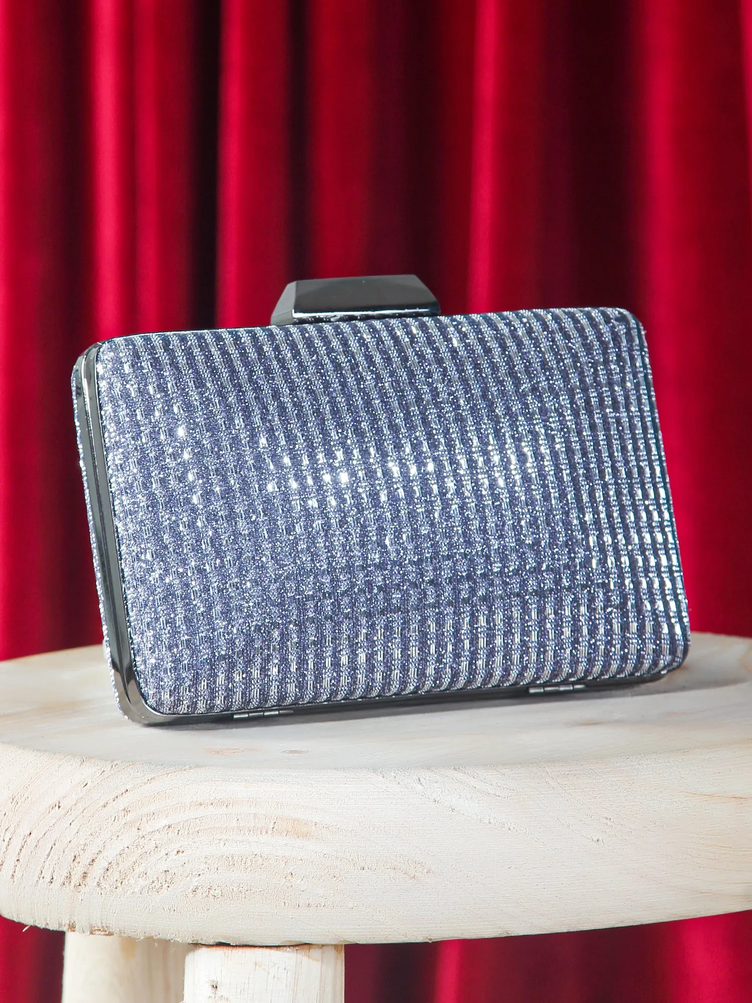 Textured Shimmery Clutch - Results: Sparkling Textured Handbag