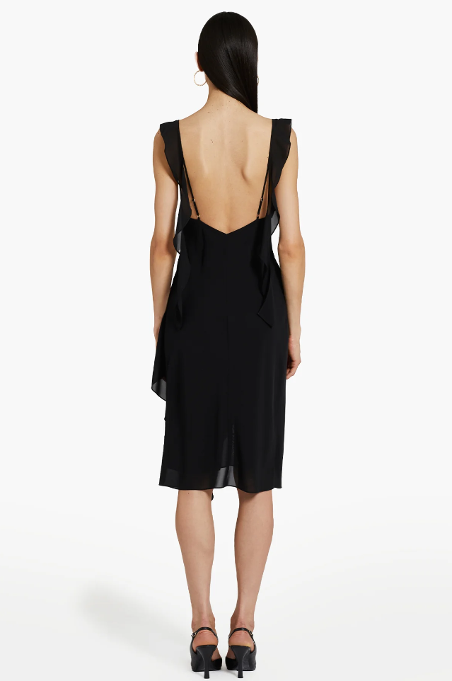 The best result for a black cantara dress on Google would be Stylish Black Cantara Dress.