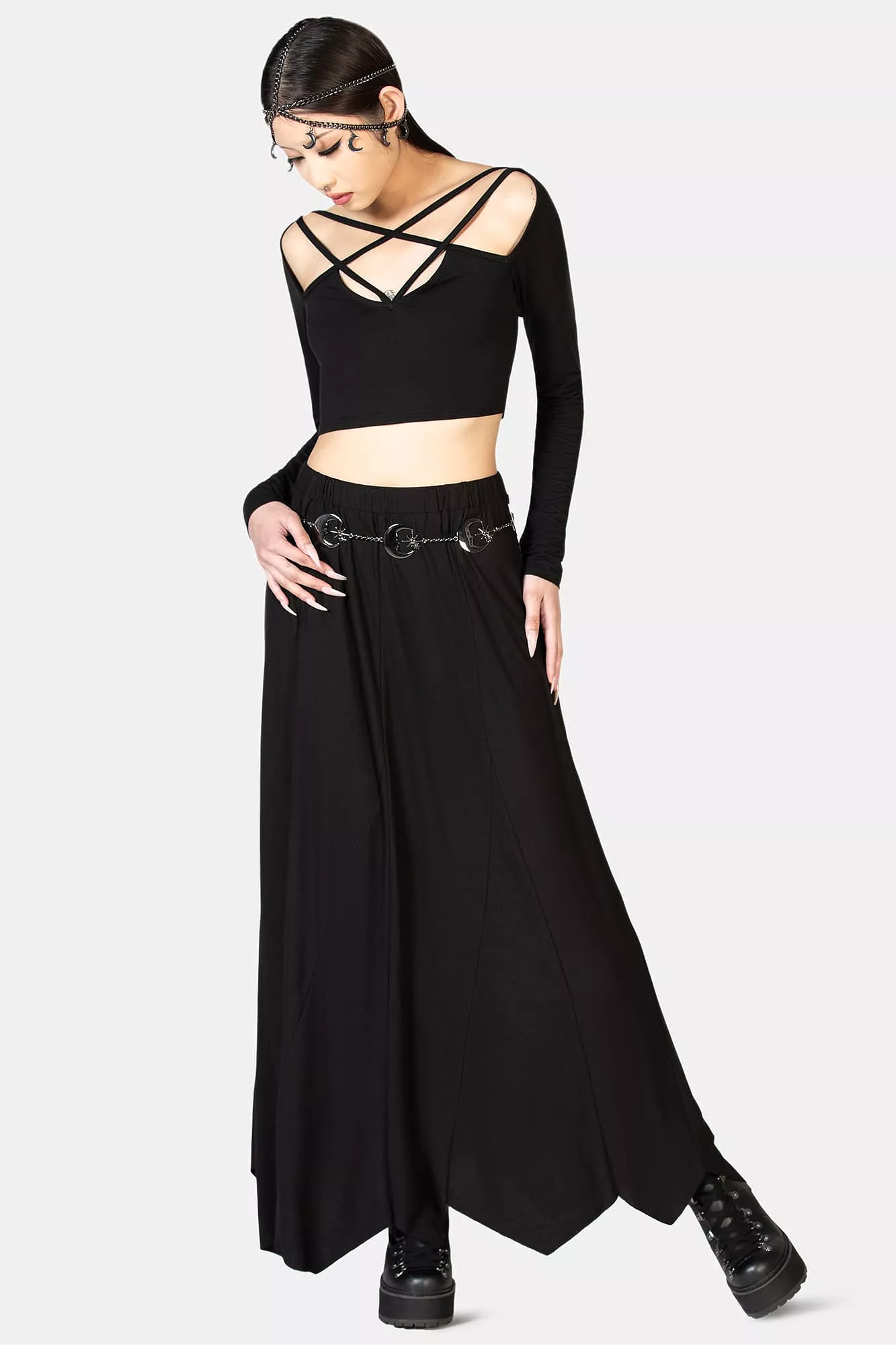 Twilight Hour Maxi Skirt - Stylish Long Skirt for Women