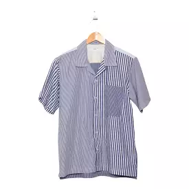 Universal Works Camp Shirt Classic Blue Stripe P26035