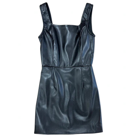 Vegan Leather Dress by Logan