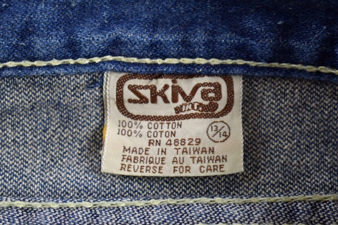 Vintage 1980s Skiva Denim Skirt - Size 30 x 30.5 - American Vintage - Streetwear Fashion - 90s