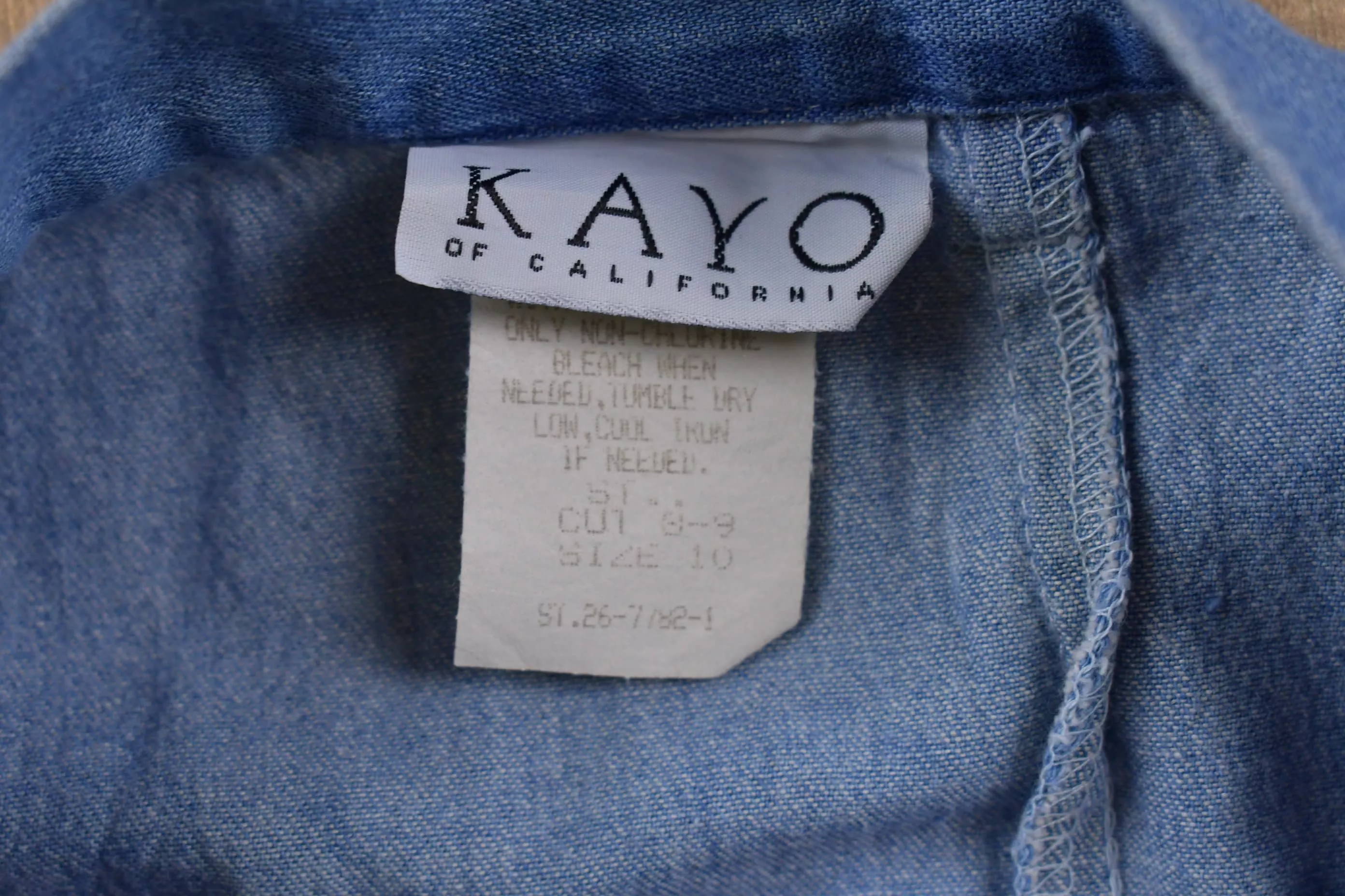 Vintage 80's Kayo Women's Jean Skirt - 25x35 - Made in USA - American Streetwear Fashion