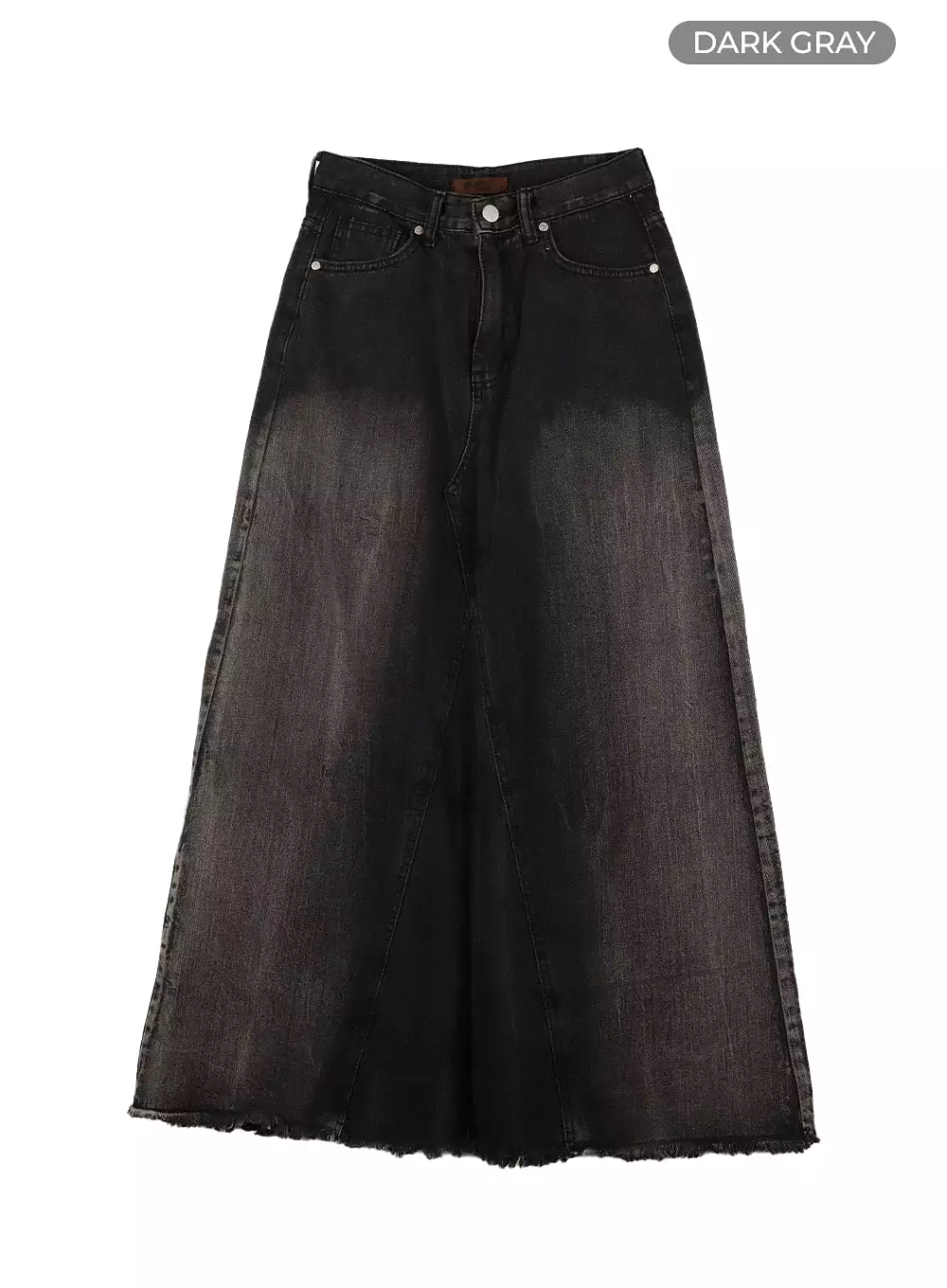 vintage denim maxi skirt