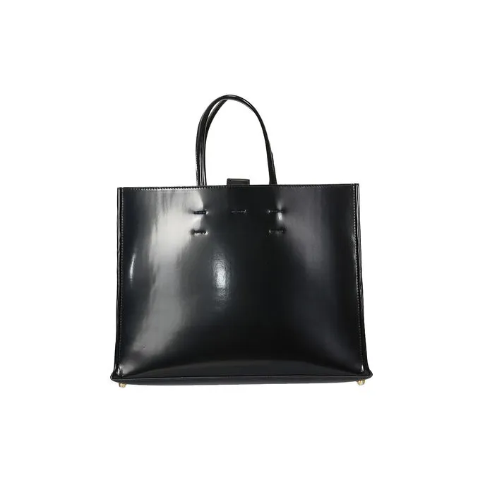 Woman Black Horizontal Shopper