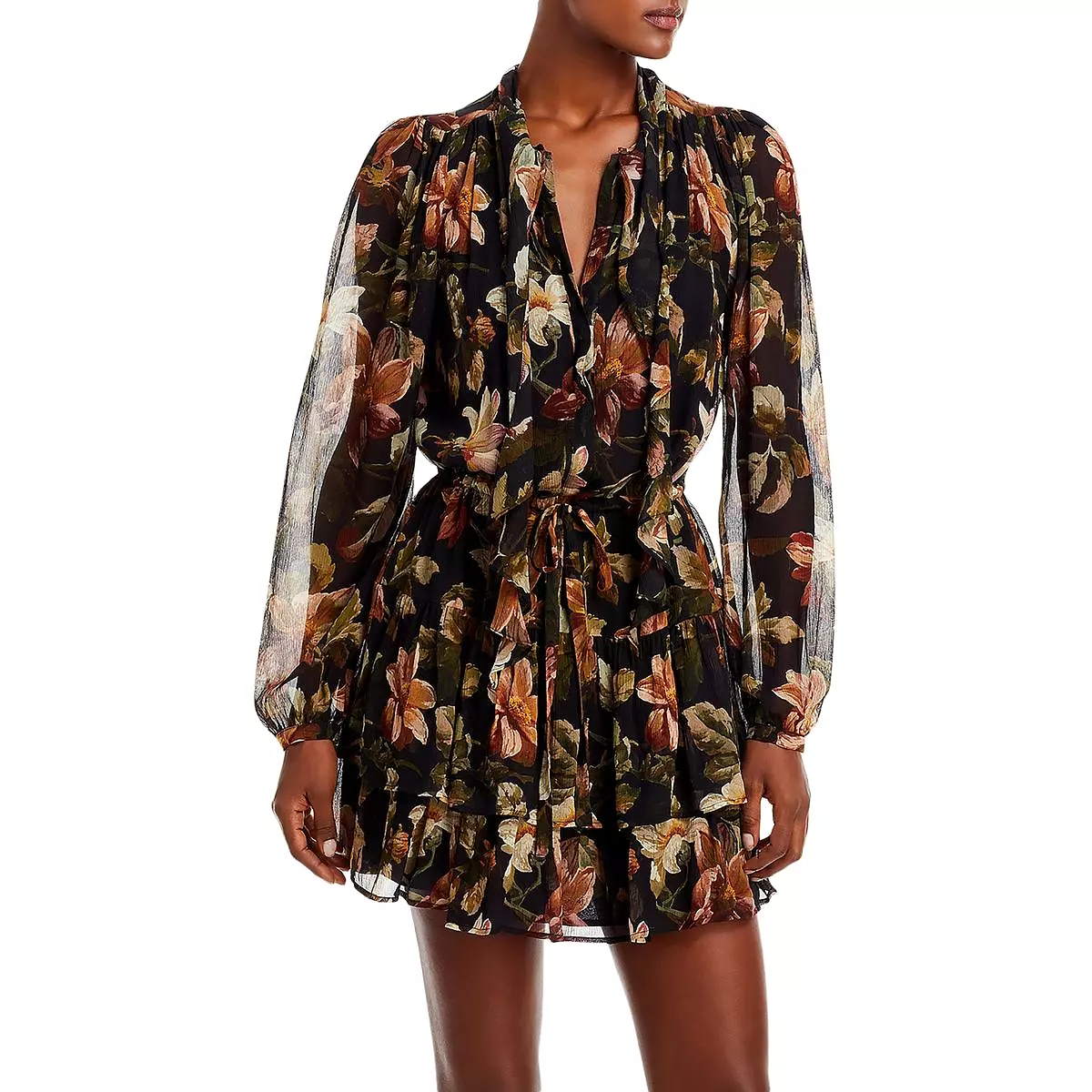 womens elynne silk floral print shift dress by paige