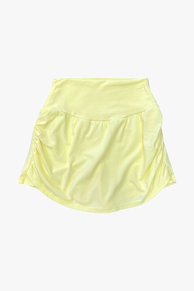 Yellow Side Ruffled Shorts