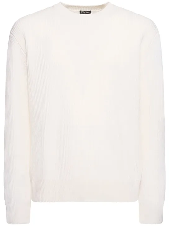 Zegna crewneck sweater knit - Shop Now