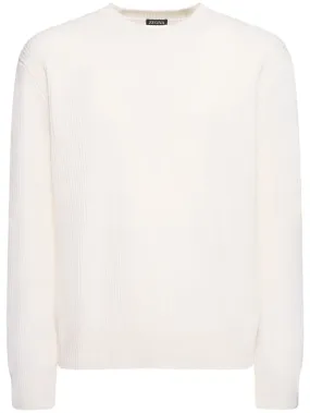 Zegna crewneck sweater knit - Shop Now