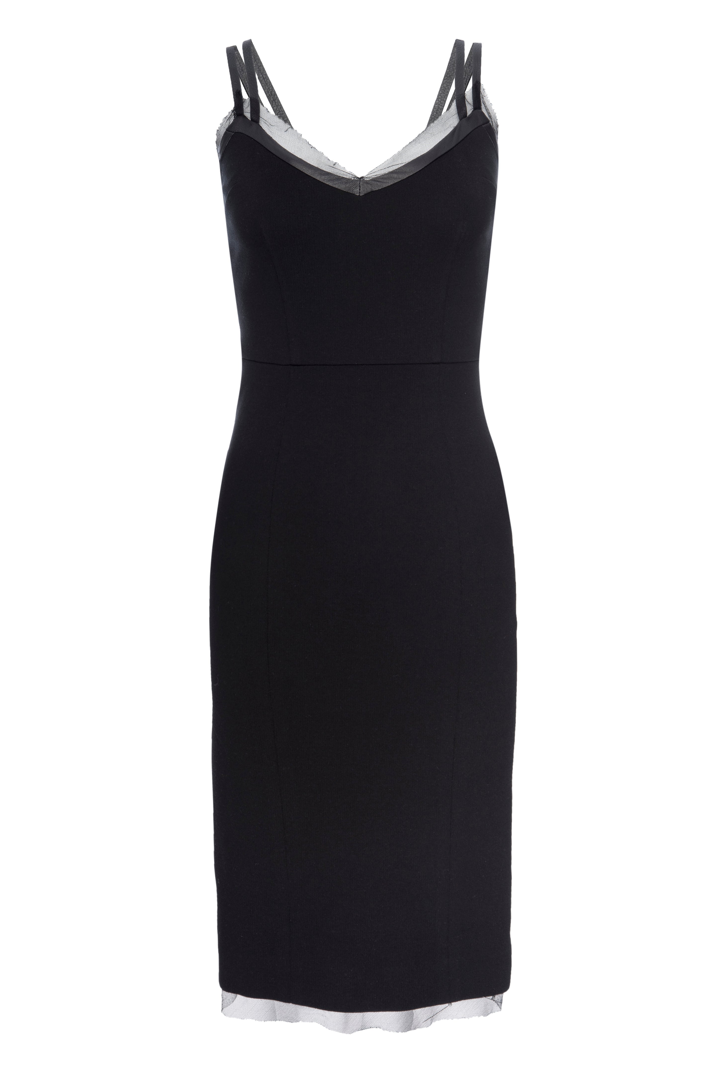 ZOE Black Bodycon Knit Dress