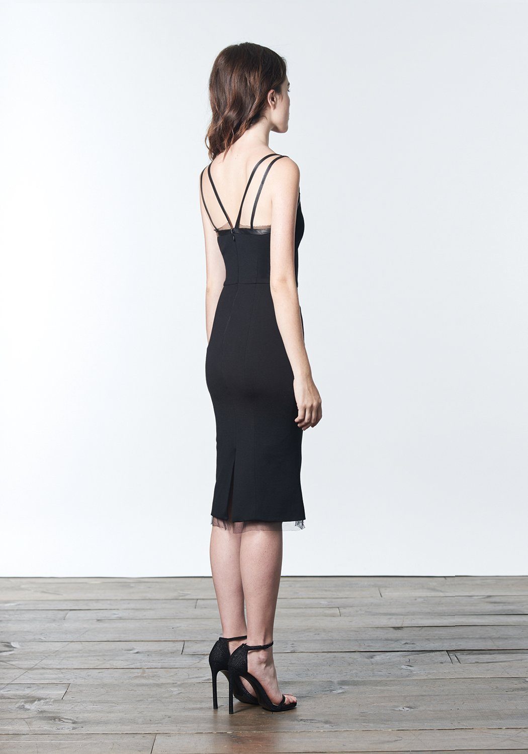 ZOE Black Bodycon Knit Dress